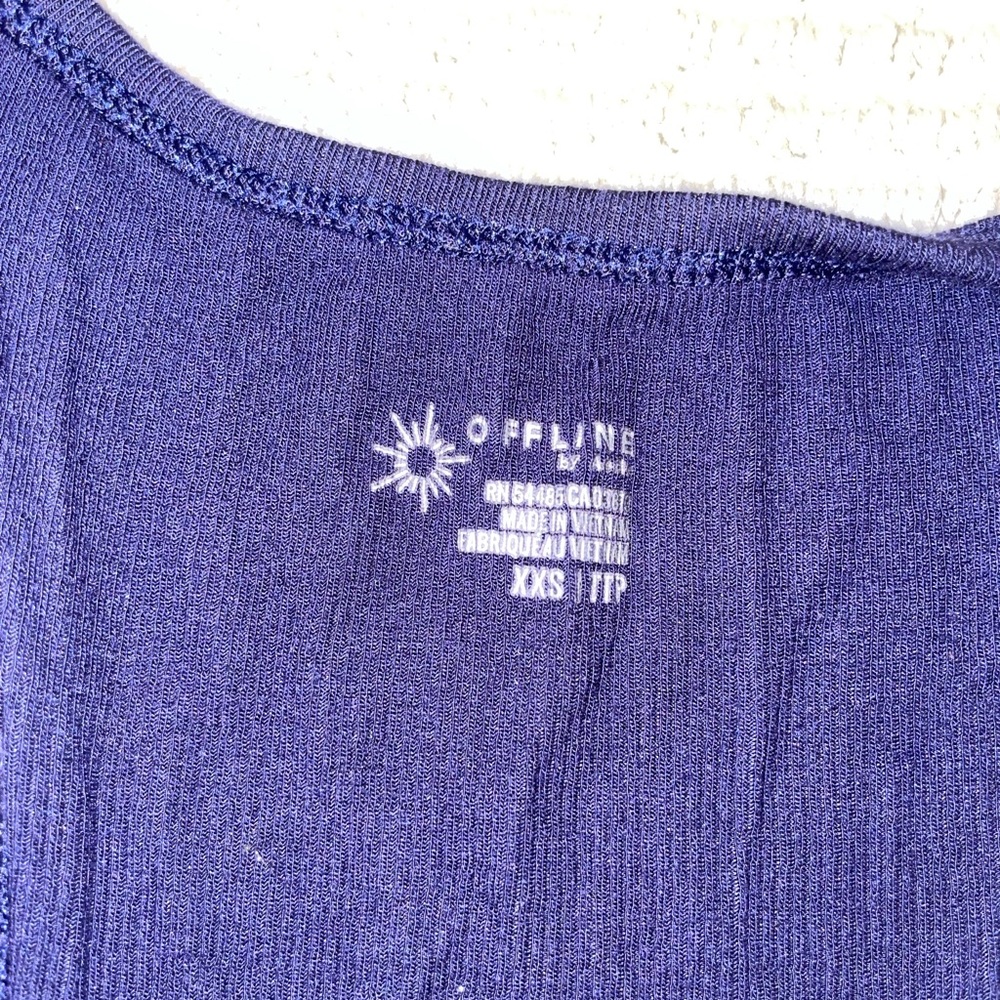 Aerie Thumbs Up Ribbed Flowy Tank Tops - Picture 4 of 13